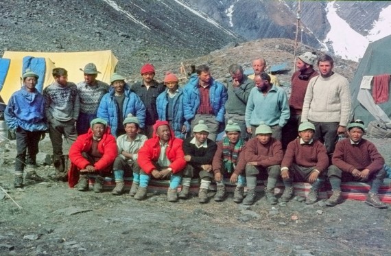 Člani tretje jugoslovanske alpinistične himalajske odprave Anapurna 1969